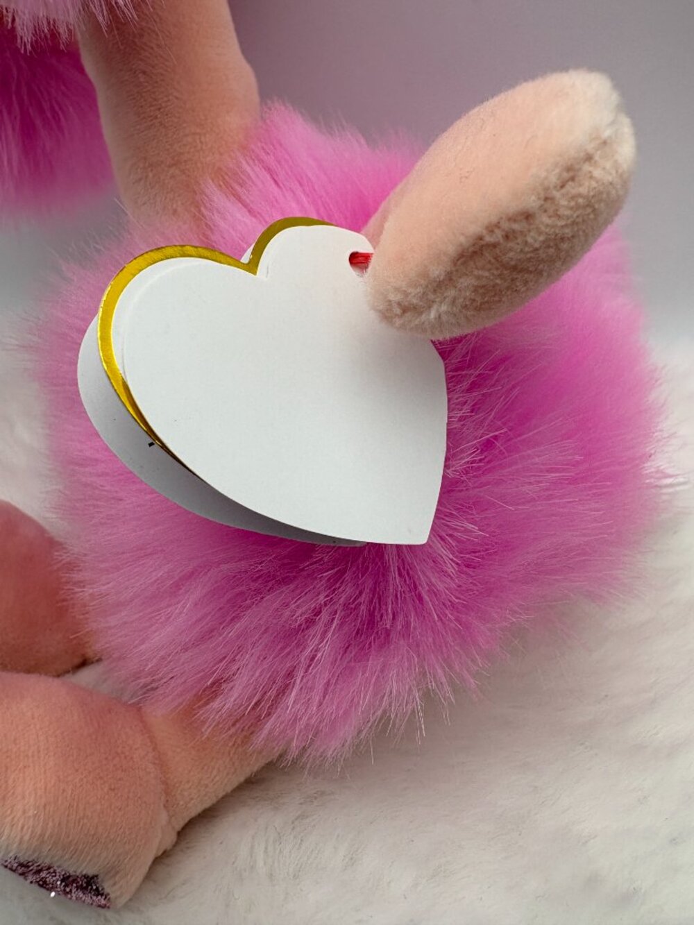 Camilla TY Beanie Boos Poodle Dog Pink Peach Glitter 2021 (SKU: 692TO) - Picture 8 of 9